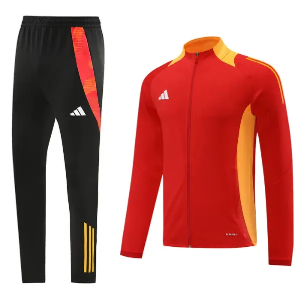 Adidas Red Cold Set Jacket and Pants - Red/Orange