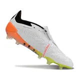Adidas Predator 30 Elite Tongue White Orange and Gray Firm Ground FG Football Boot