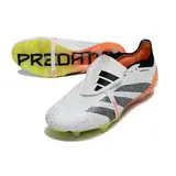 Adidas Predator 30 Elite Tongue White Orange and Gray Firm Ground FG Football Boot