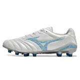 Mizuno Morelia Neo IV Pro White and Light Blue Firm Ground FG Football Boot
