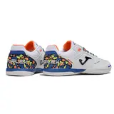 Joma Top Flex 24 IC White Blue and Orange Futsal Football Boot