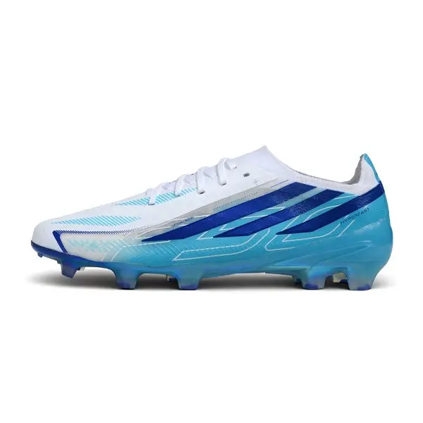 Adidas F50 Hyperfast Elite Light Blue and White Firm Ground FG Football Boot