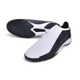 Adidas F50 Hyperfast Laceless Elite Leather Tech Pack Turf TF Football Boot - White/Black