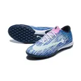 Nike Air Zoom Mercurial Superfly 11 Elite Blue and White Turf TF Kids Football Boot - Navy/White