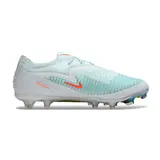 Nike Phantom 6 Elite White, Light Blue and Orange Firm Ground FG Kids Football Boot