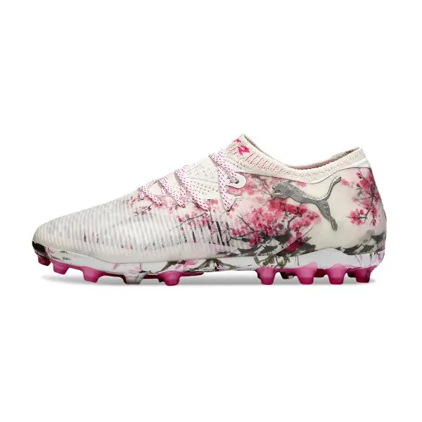 Puma Future 8 Elite White and Pink Multi Ground MG Football Boot