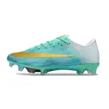 Nike Air Zoom Mercurial Superfly 11 Elite Light Blue and Golden Firm Ground FG Kids Football Boot