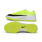 Nike Air Zoom Mercurial Vapor 17 Elite White and Fluorescent Green Turf TF Football Boot