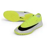 Nike Air Zoom Mercurial Vapor 17 Elite White and Fluorescent Green Turf TF Football Boot