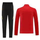 Adidas Red Yellow and Black Cold Set Quarter-Zip Top and Pants