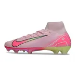 Nike Air Zoom Mercurial Superfly 10 Elite Pink and Light Green Firm Ground FG Football Boot