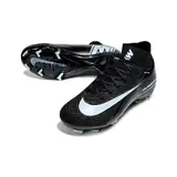 Nike Air Zoom Mercurial Superfly 10 Elite Black and White Firm Ground FG Kids Football Boot