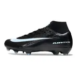 Nike Air Zoom Mercurial Superfly 10 Elite Black and White Firm Ground FG Kids Football Boot
