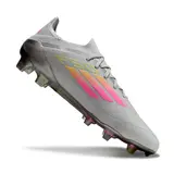 Adidas F50 Primeknit Elite Gray Pink and Yellow Firm Ground FG Football Boot