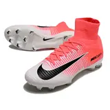 Nike Mercurial Superfly 5 Elite White and Pink Firm Ground FG Football Boot