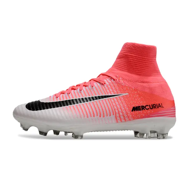 Nike Mercurial Superfly 5 Elite White and Pink Firm Ground FG Football Boot