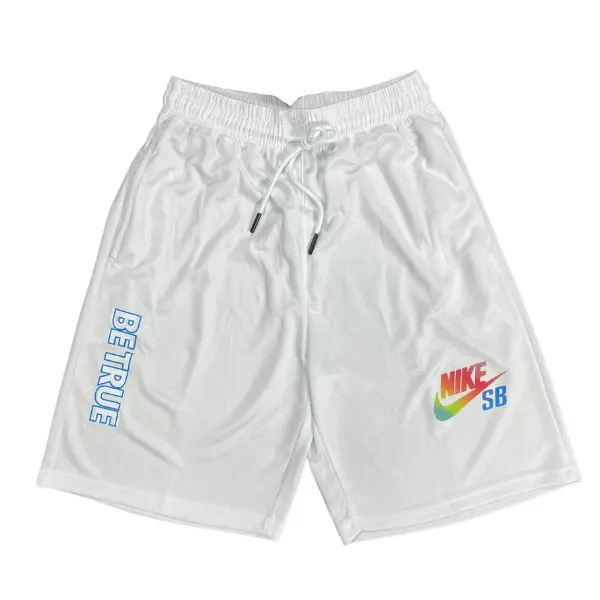 Nike White Shorts - Color Print
