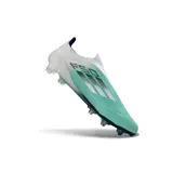 Adidas F50 Elite Laceless White Red and Green Firm Ground FG Football Boot - Aqua