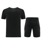 Adidas Black and White Training Set T-Shirt and Shorts - Nike Logo