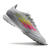 Adidas F50 Elite Turf TF Gray Pink and Yellow Football Boot