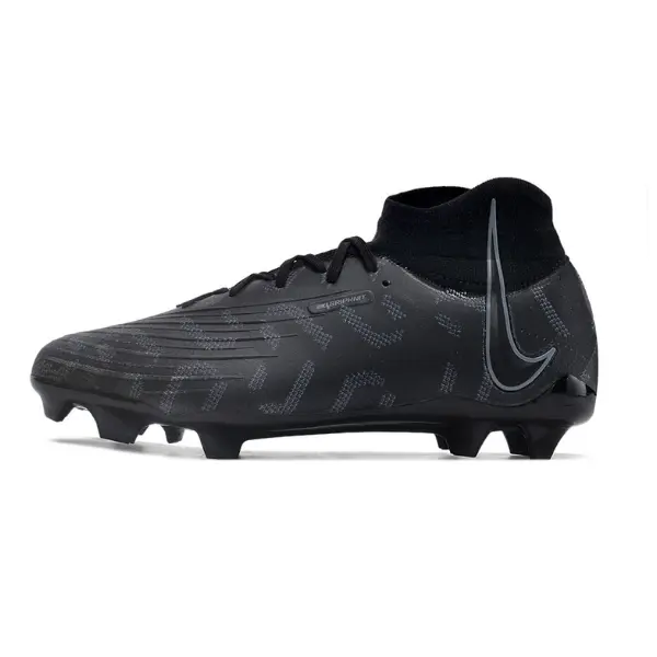 Nike Phantom Luna Black and Gray Firm Ground FG Football Boot