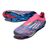 Adidas F50+ Elite Laceless Green and Black Firm Ground FG Football Boot - Pink/Blue