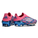 Adidas F50+ Elite Laceless Green and Black Firm Ground FG Football Boot - Pink/Blue