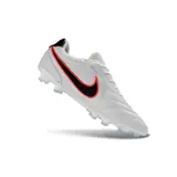 Nike Tiempo Ligera Pro White, Black and Red Firm Ground FG Football Boot