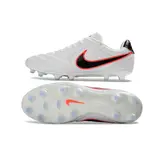 Nike Tiempo Ligera Pro White, Black and Red Firm Ground FG Football Boot
