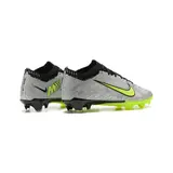 Nike Zoom Mercurial Vapor 15 Elite Gray and Green Firm Ground FG Kids Football Boot