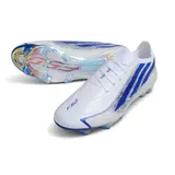 Adidas F50 Hyperfast Elite White and Blue Firm Ground FG Football Boot