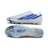 Adidas F50 Hyperfast Elite White and Blue Firm Ground FG Football Boot
