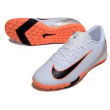 Nike Zoom Mercurial Vapor 16 Academy White and Orange Turf TF Football Boot