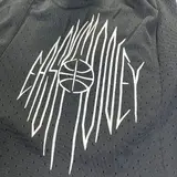 Nike Black and White Shorts - Line Art Print