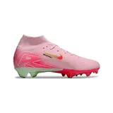 Nike Air Zoom Mercurial Superfly 10 Elite Pink Firm Ground FG Kids Football Boot - Light Pink/Volt