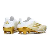 Adidas F50+ Elite White and Gold Firm Ground FG Football Boot