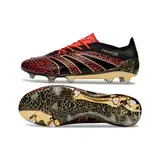 Adidas Predator 25 Elite Black and Red Firm Ground FG Football Boot