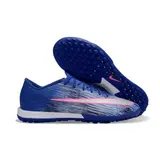 Nike Air Zoom Mercurial Superfly 11 Elite Dark Blue and White Turf TF Kids Football Boot - Blue Sole