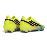 Adidas F50 Hyperfast Laceless Elite Light Green Firm Ground FG Football Boot - Neon Yellow