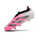 Adidas Predator 30 Elite Laceless Pink and White Firm Ground FG Football Boot