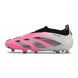Adidas Predator 30 Elite Laceless Pink and White Firm Ground FG Football Boot