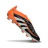 Adidas Predator 25 Elite Black and Orange Firm Ground FG Football Boot
