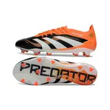 Adidas Predator 25 Elite Black and Orange Firm Ground FG Football Boot