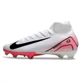 Nike Air Zoom Mercurial Superfly 10 Elite White and Light Pink Firm Ground FG Football Boot
