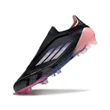 Adidas F50 Elite Laceless Black and Pink Firm Ground FG Football Boot