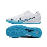 Nike Vapor 15 Pro Zoom White and Blue Indoor IC Football Boot