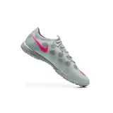 Nike Air Zoom Mercurial Vapor 17 Elite Gray and Pink Turf TF Kids Football Boot