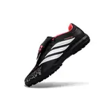 Adidas Predator 26 League Tongue Black and Red Turf TF Football Boot - Black/White