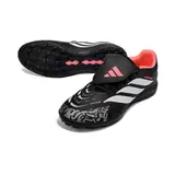 Adidas Predator 26 League Tongue Black and Red Turf TF Football Boot - Black/White