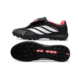 Adidas Predator 26 League Tongue Black and Red Turf TF Football Boot - Black/White